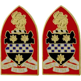 128th Support Battalion Unit Crest (Puebla to the Marne) - Sold in Pairs