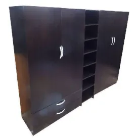 4 door wardrobe with shoe rack and drawers