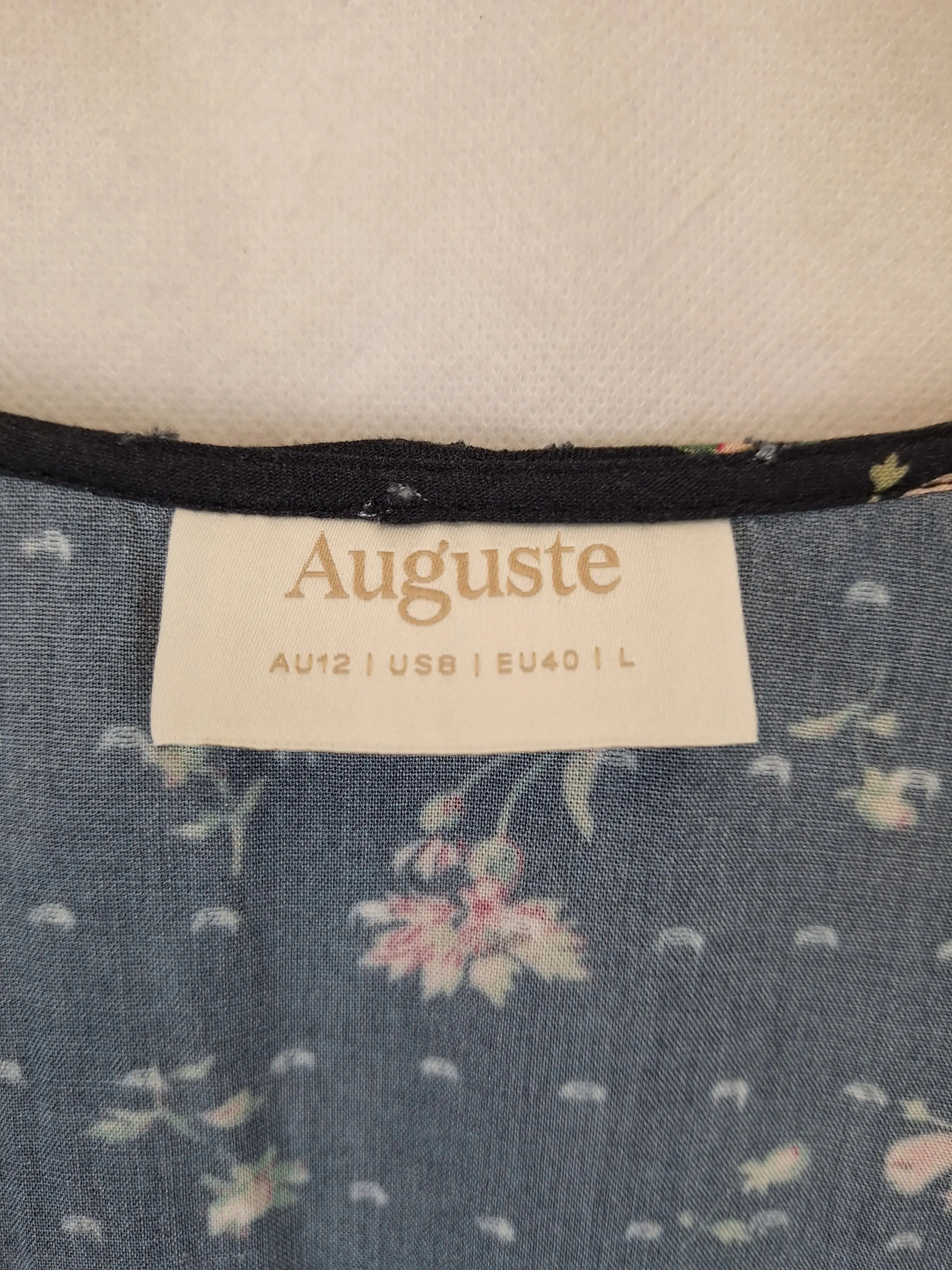 Auguste Coquette Floral Ruffle Top Size 12