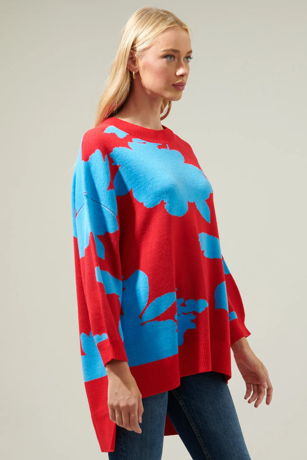 Aurora Sunday Hi Low Tunic Sweater