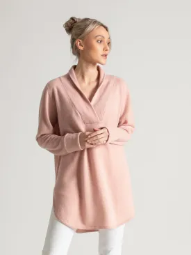 Cashmere sweater "Ida" - rose glow