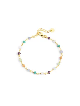 Crystals Colors Gold Bracelet