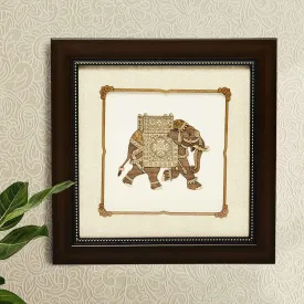 Elephant Wood Art Frame Small 8 in x 8 in