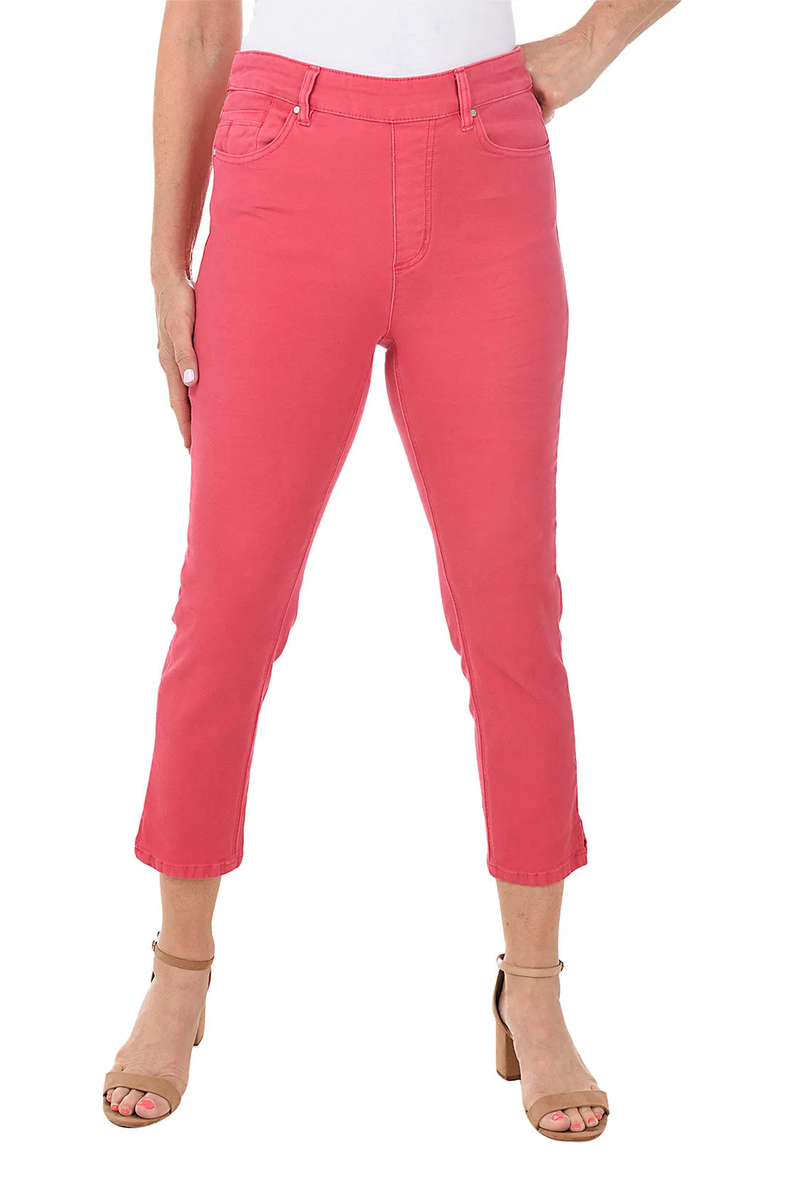 Five Pocket Pull-On Crop Pant