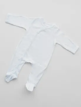 GOTS Certified Premature Baby Sleepsuit - White