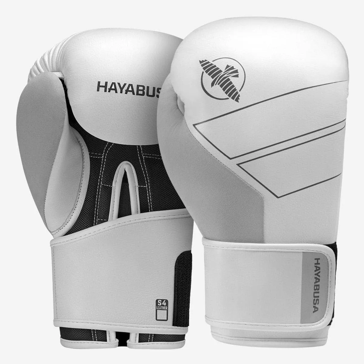 HAYABUSA S4 LEATHER BOXING GLOVES - WHITE