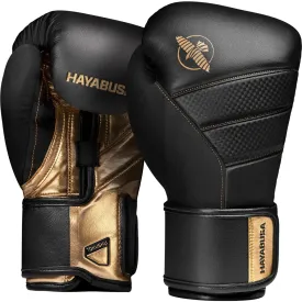 HAYABUSA T3 BOXING GLOVES - BLACK/GOLD