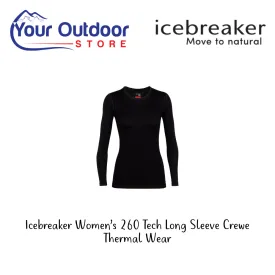 Icebreaker Womens 260 Tech Long Sleeve Crewe