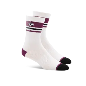 Icon MTB Socks - White/Purple