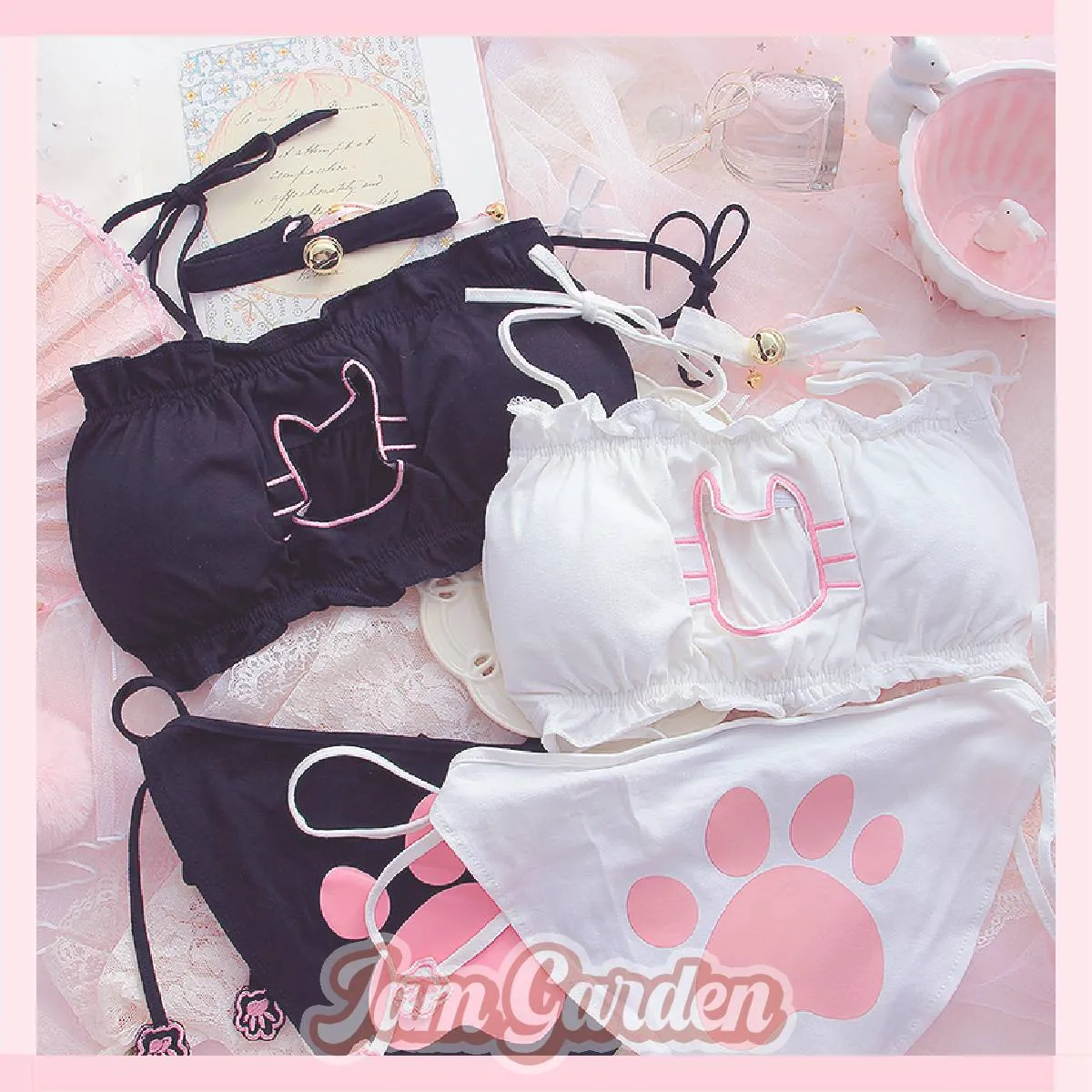 Japanese sexy cat underwear anime girl underwear