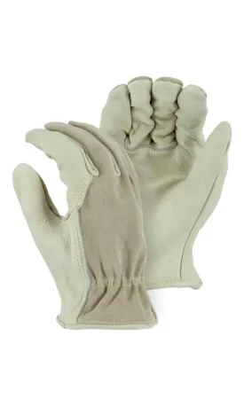 Majestic Gloves 1551 Kevlar Sewn Combination Cowhide Leather Driver Gloves (Dozen)