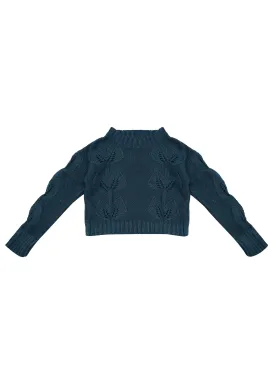 Minty Knitted Jumper - Deep Sea