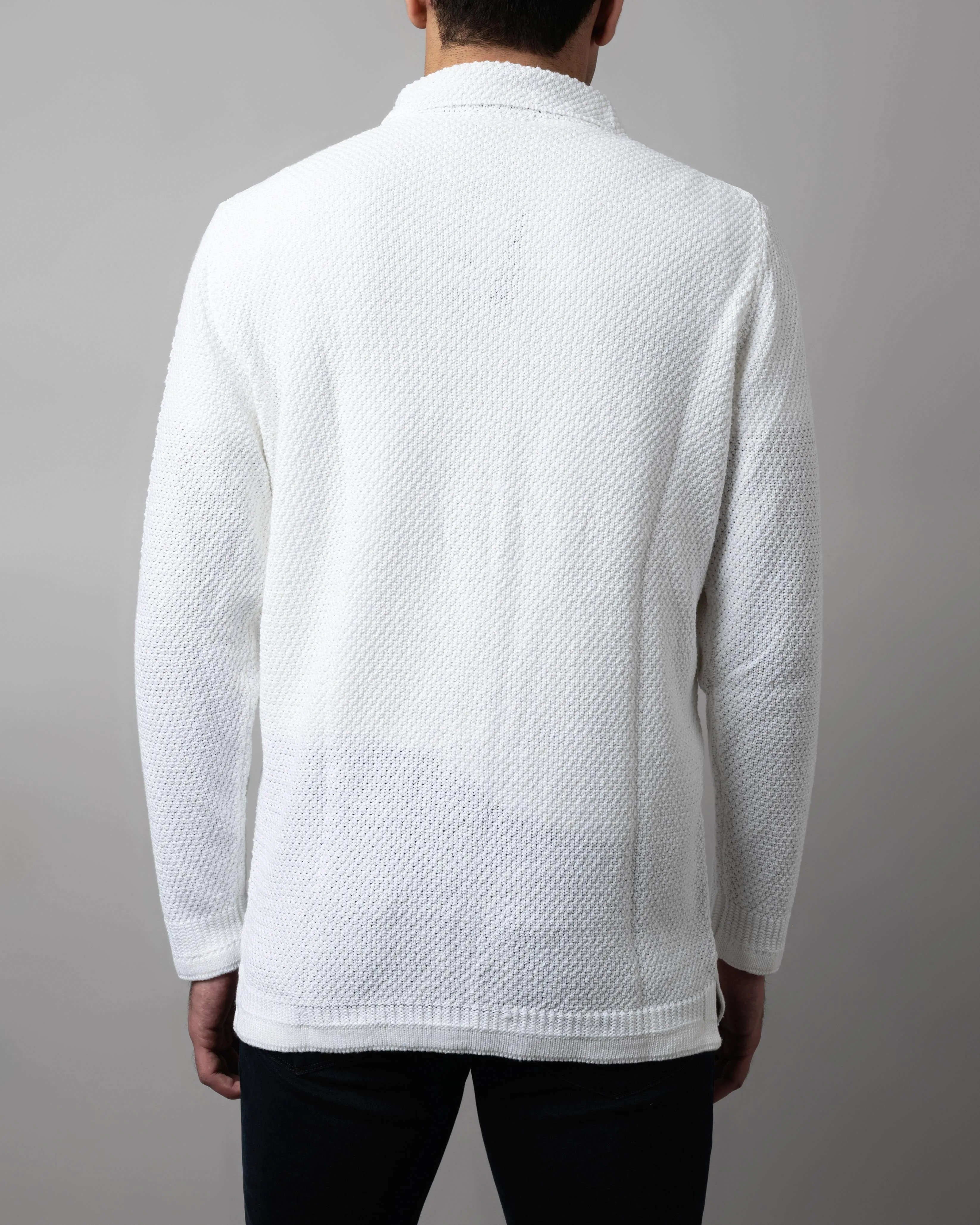 Moss Stitch Shirt Jacket