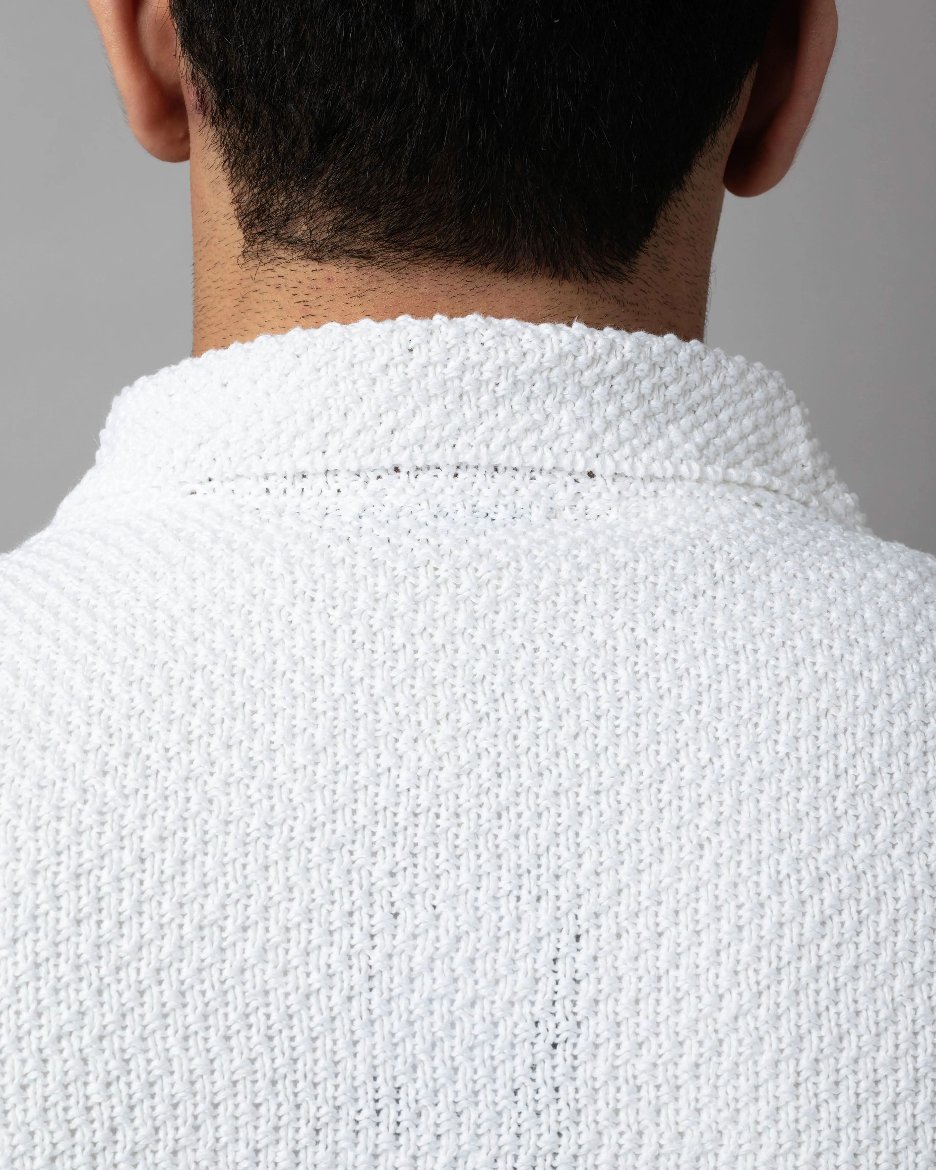 Moss Stitch Shirt Jacket