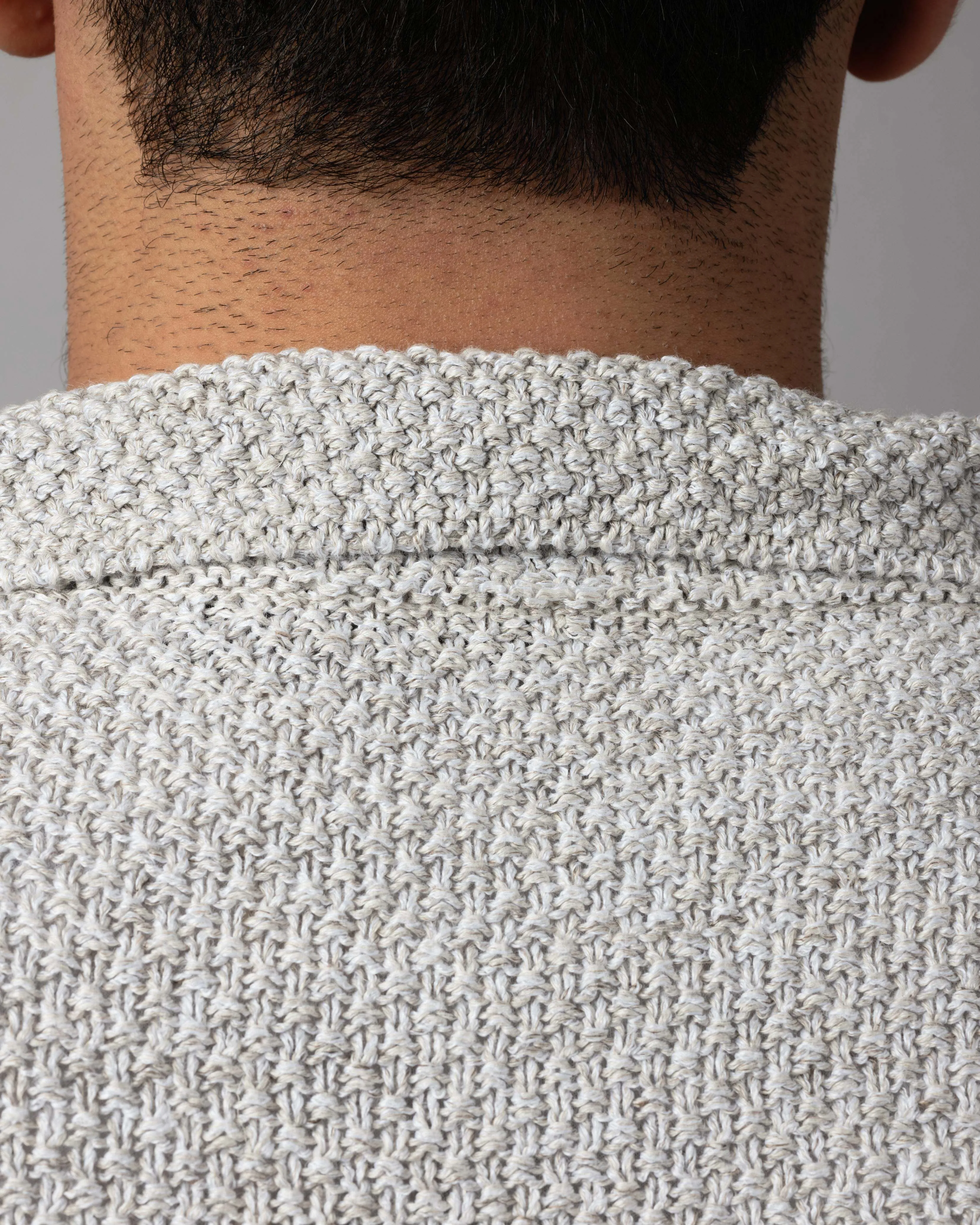 Moss Stitch Shirt Jacket