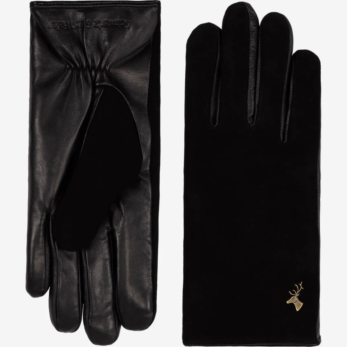 Nora - sheepskin leather gloves with faux fur lining & touchscreen feature