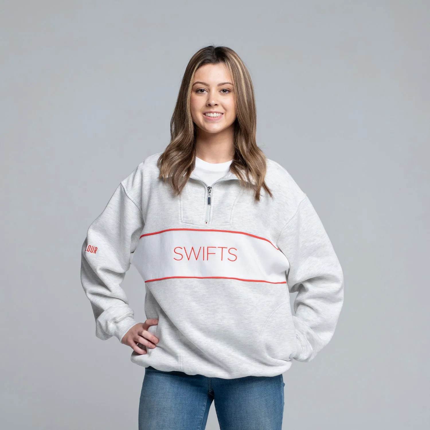 NSW Swifts Half Zip Fleece Crew