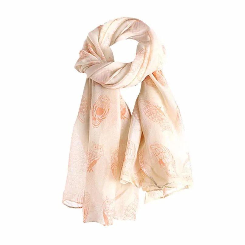 "The Owl" Women's Long Scarf