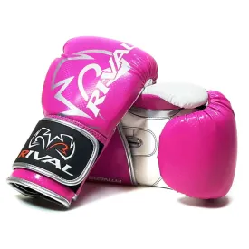 RIVAL RB7 FITNESS PLUS BAG GLOVES - PINK/WHITE