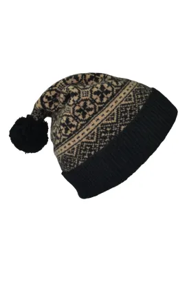 Rubislaw Fair isle Ski hat - Black