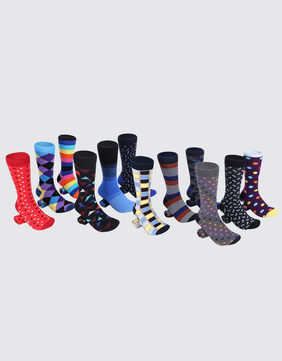 Sensational Fun Dress Socks 12 Pack