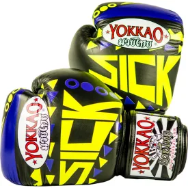 SICK MUAY THAI BOXING GLOVES VIOLET/YELLOW