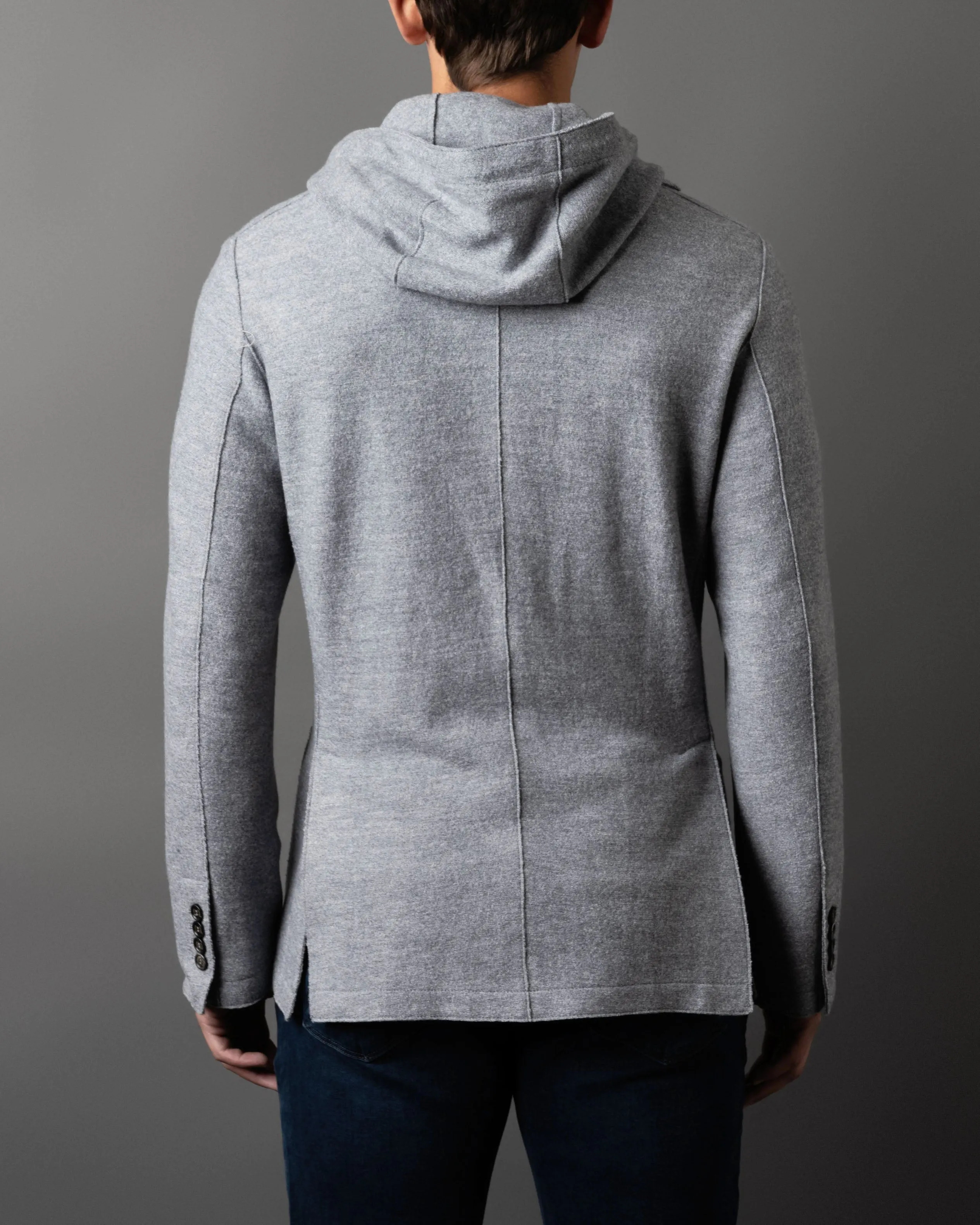 Single Breasted Hooded Jacket