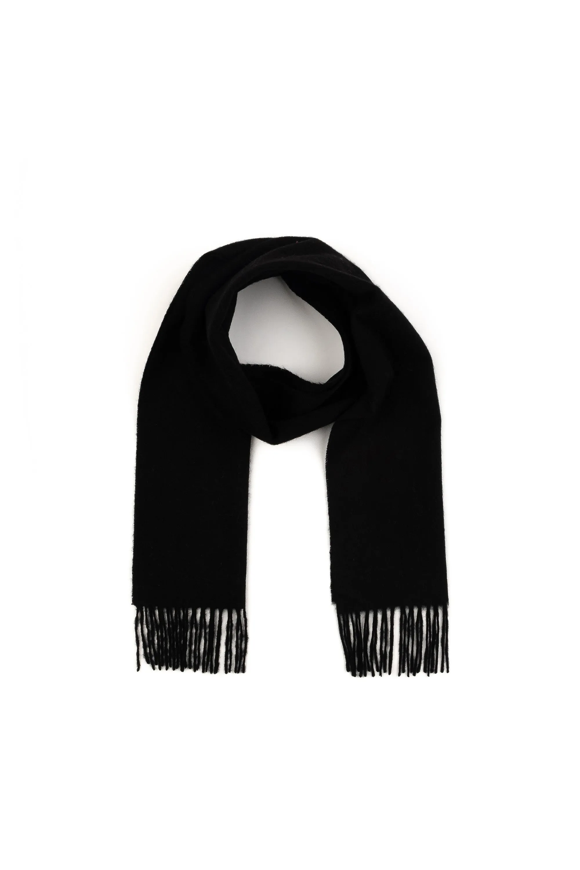 Solid Cashmere Scarf - Black