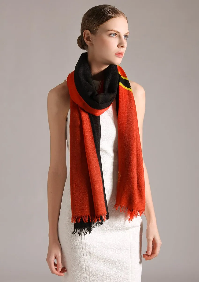 Superfine baby cashmere scarf by Junko Koshino