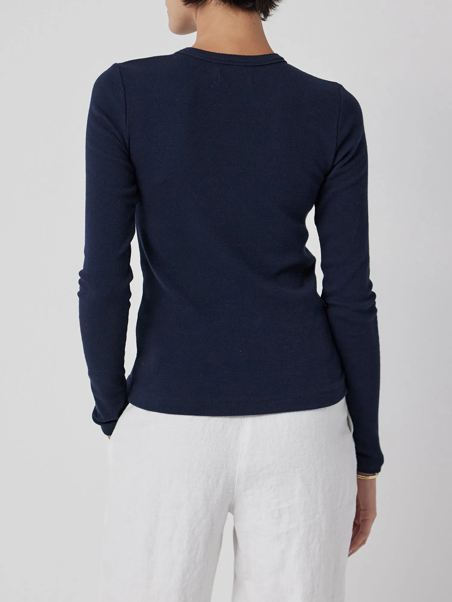 Velvet Modal Rib L/S Top Camino