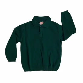 Vintage 1960s Dark Green Nylon Mod Top / Polo French Made 4-5 Years