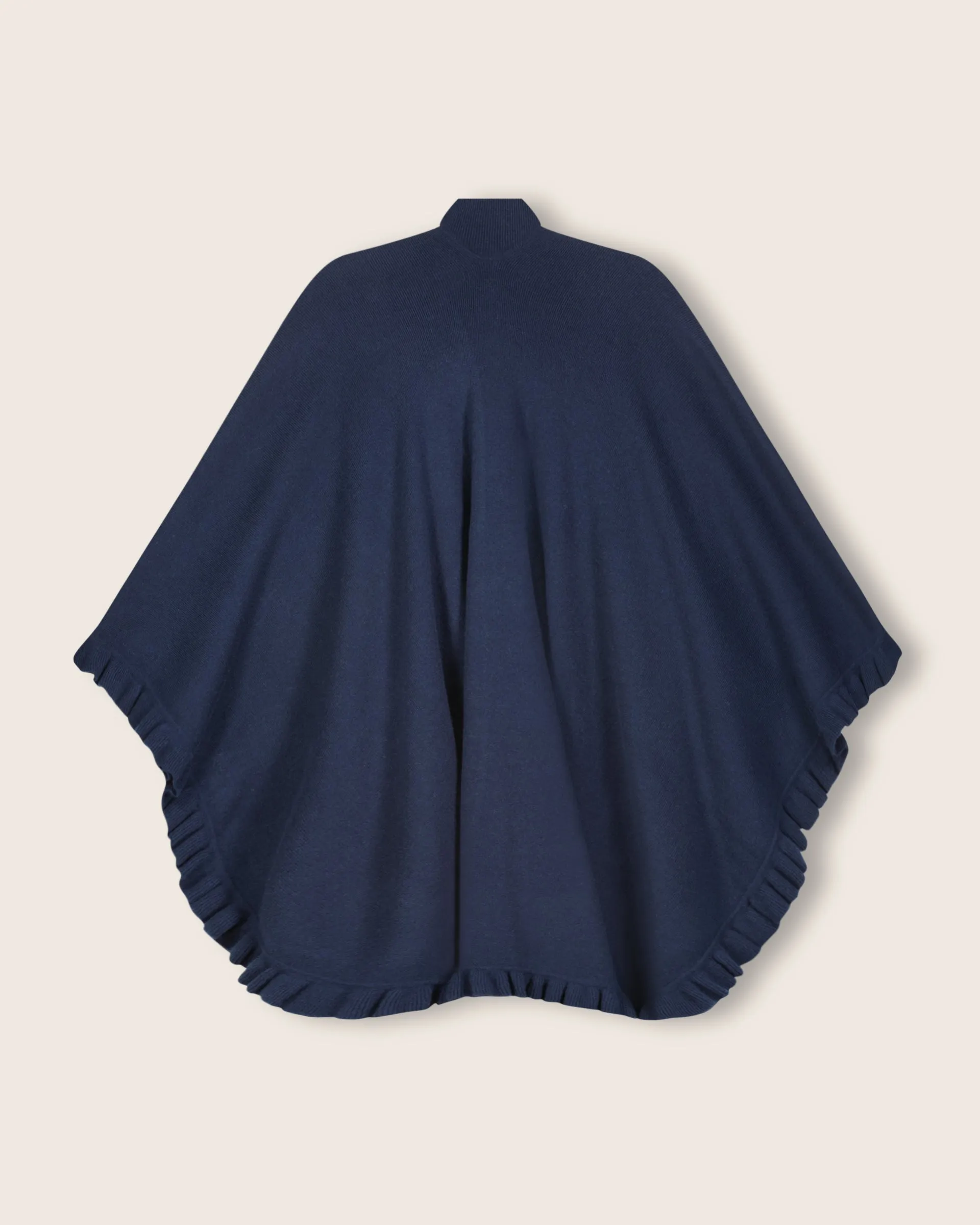 Volant Knitted Cashmere Cape