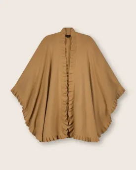 Volant Knitted Cashmere Cape