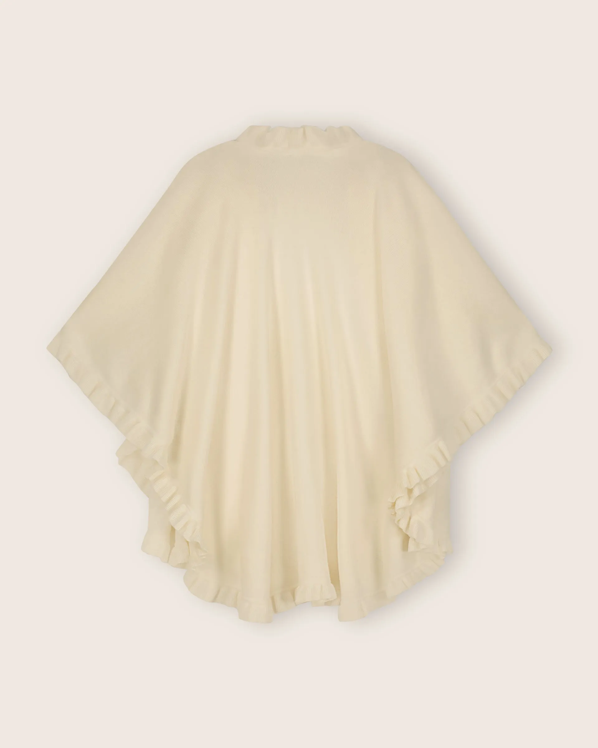 Volant Knitted Cashmere Cape